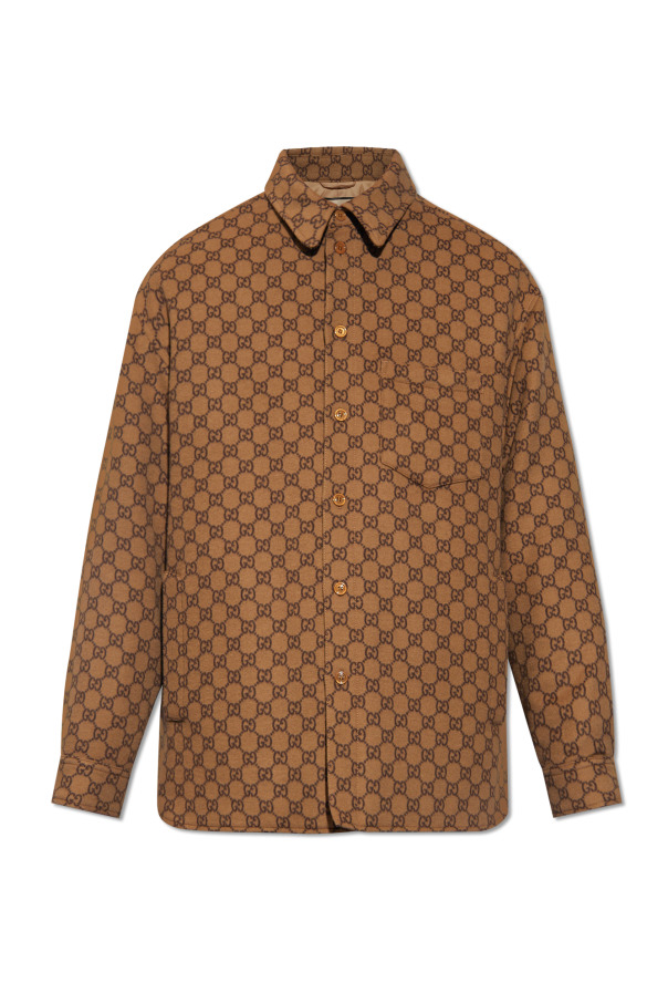 GUCCI Fake Not | Beige Wool shirt Gucci - GenesinlifeShops KN